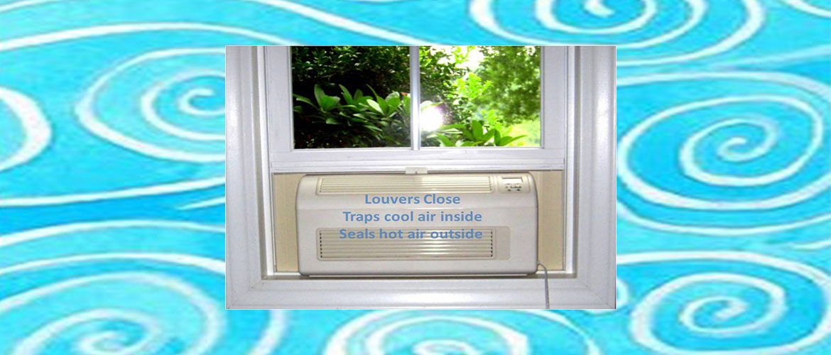 EcoBreeze smart window fan traps cool air inside and seals hot air outside
