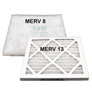 MERV 8 and MERV 13 filter comparison