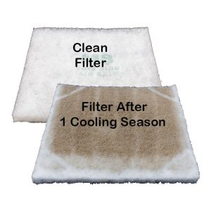 clean filter vs dirty filter after 1 season